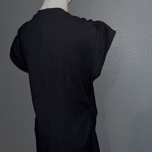 ATHLETA Effortless Tee Dress - Black - New with tags - Size Large Petite  LP - Picture 7 of 11